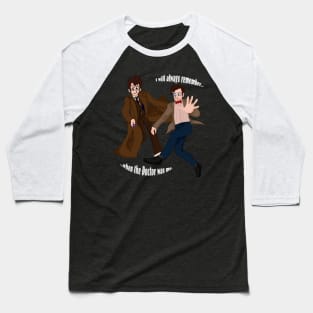 10th and 11th Doctor Baseball T-Shirt